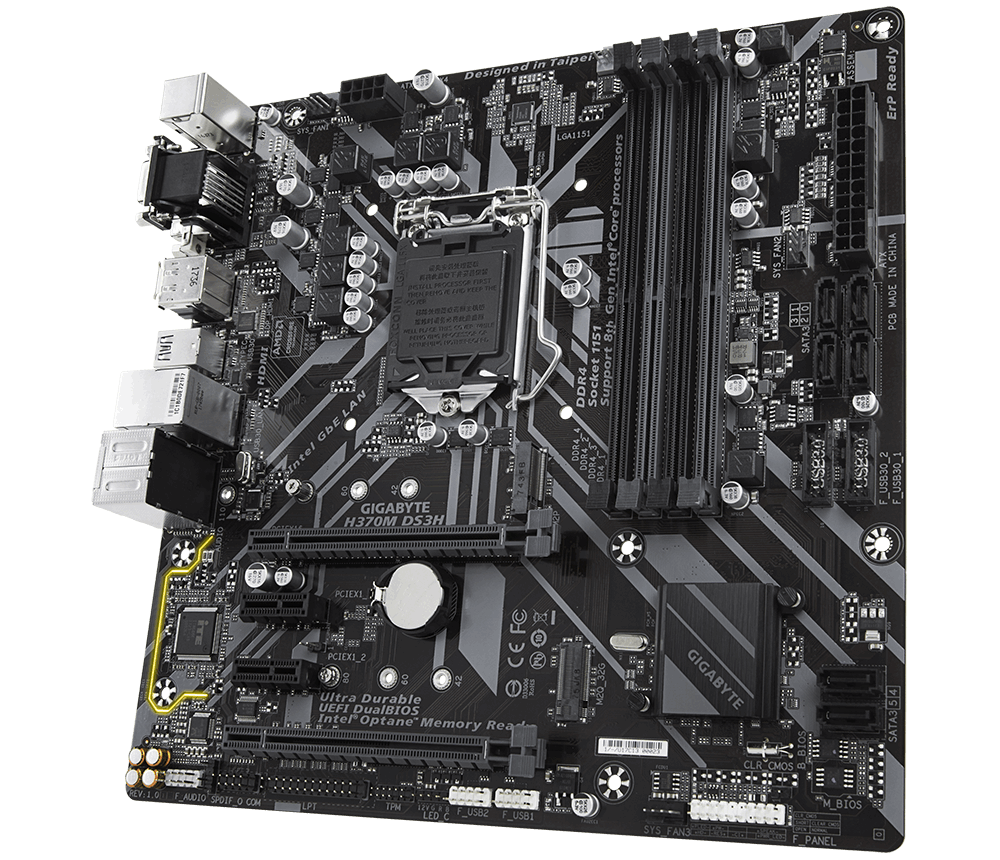 Gigabyte H370M DS3H - Motherboard Specifications On